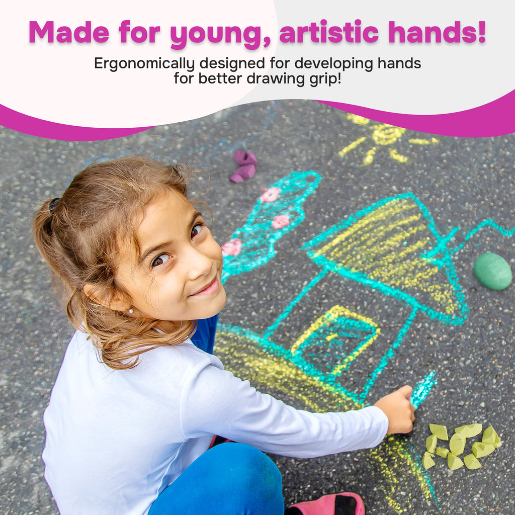 6-count surprise sidewalk chalk eggs