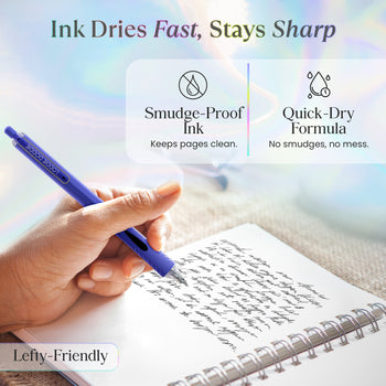 6-count black gel pens