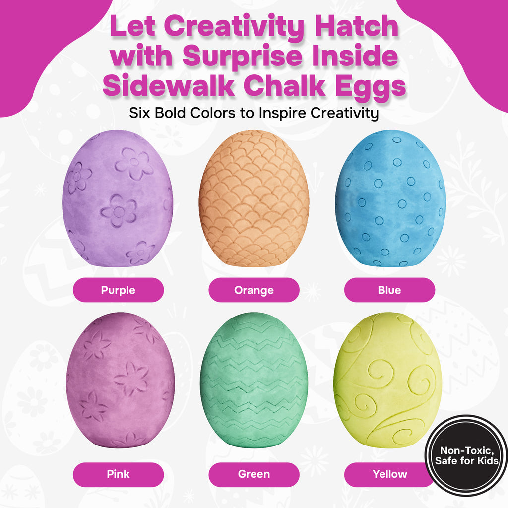 Loddie Doddie surprise sidewalk chalk eggs — Chalk