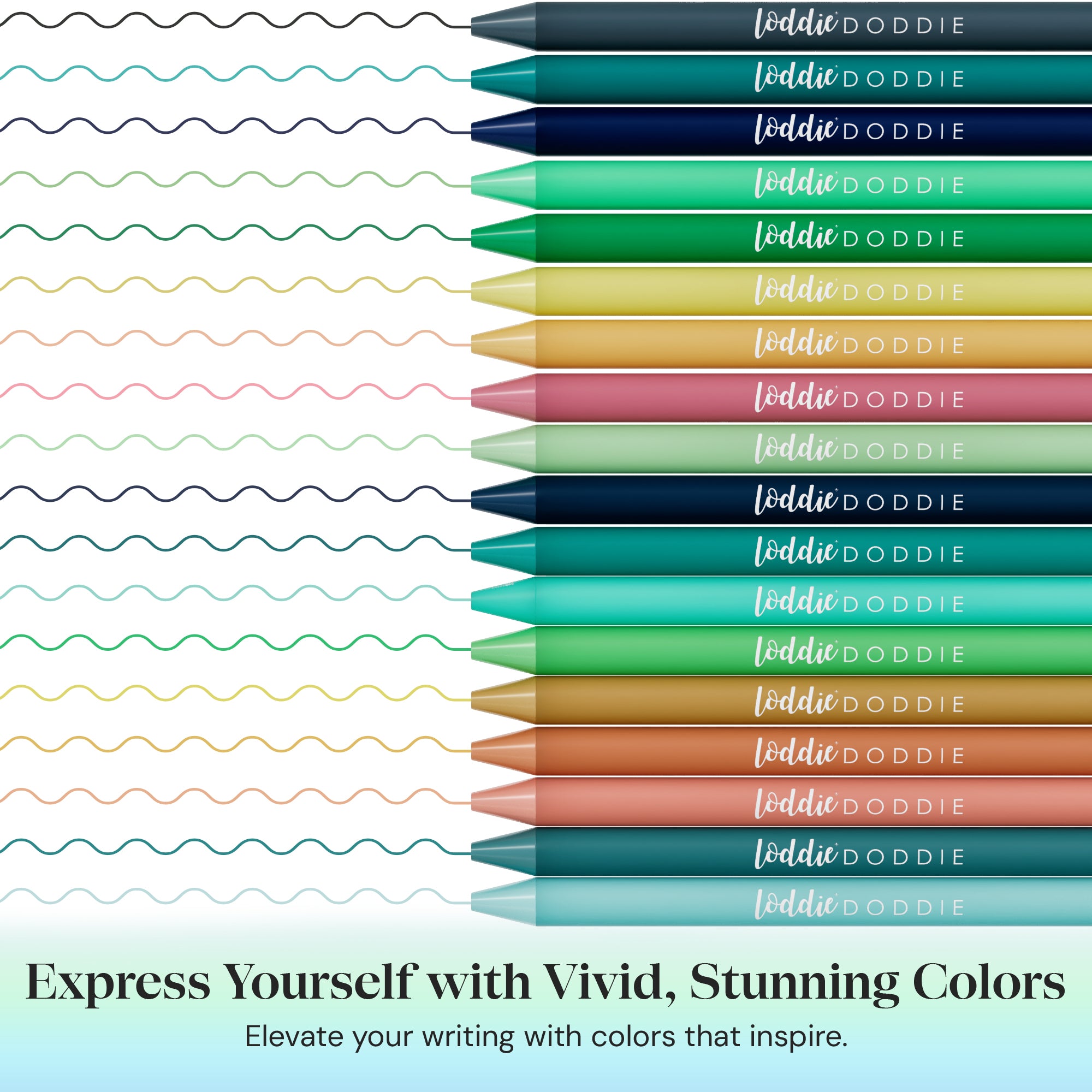 18-count coastal gel pens