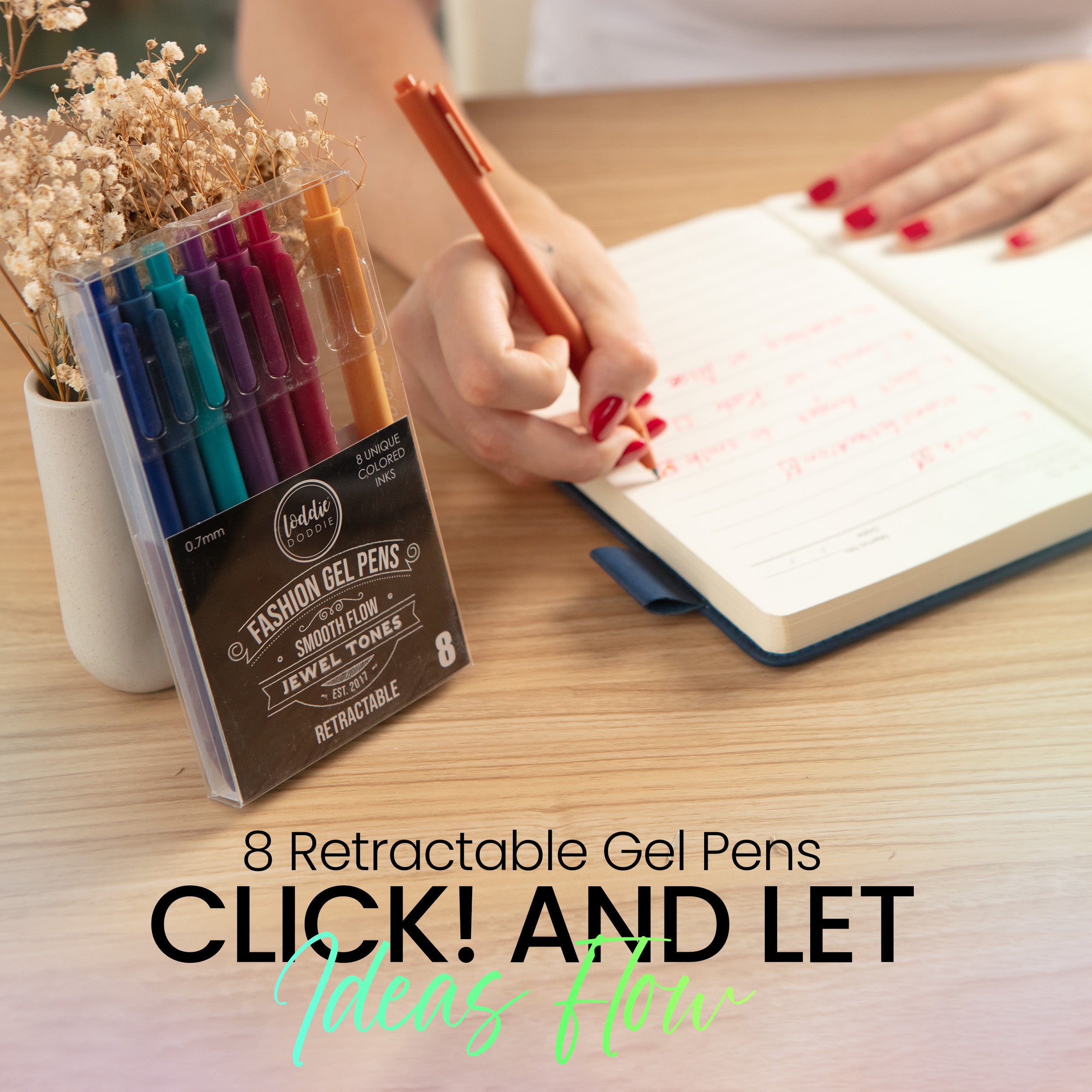 8-count jewel tone gel pens