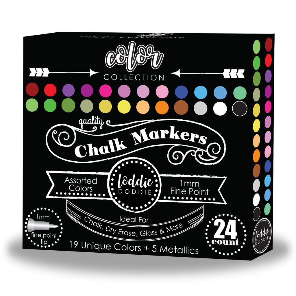 Loddie Doddie chalk markers — chalkboards, signs, glass & windows