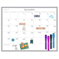 Loddie Doddie Dry Erase Magnetic Calendar Whiteboard, Fridge Calendar