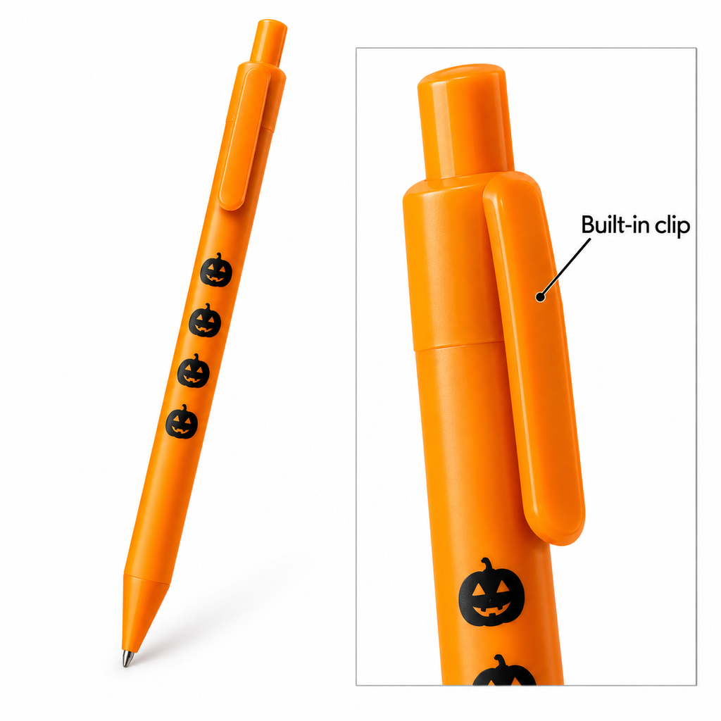 Loddie Doddie 8ct Retractable Gel Pens - Black Ink - Halloween Colors
