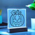 Jack-O-Lantern Acrylic Square Plaques