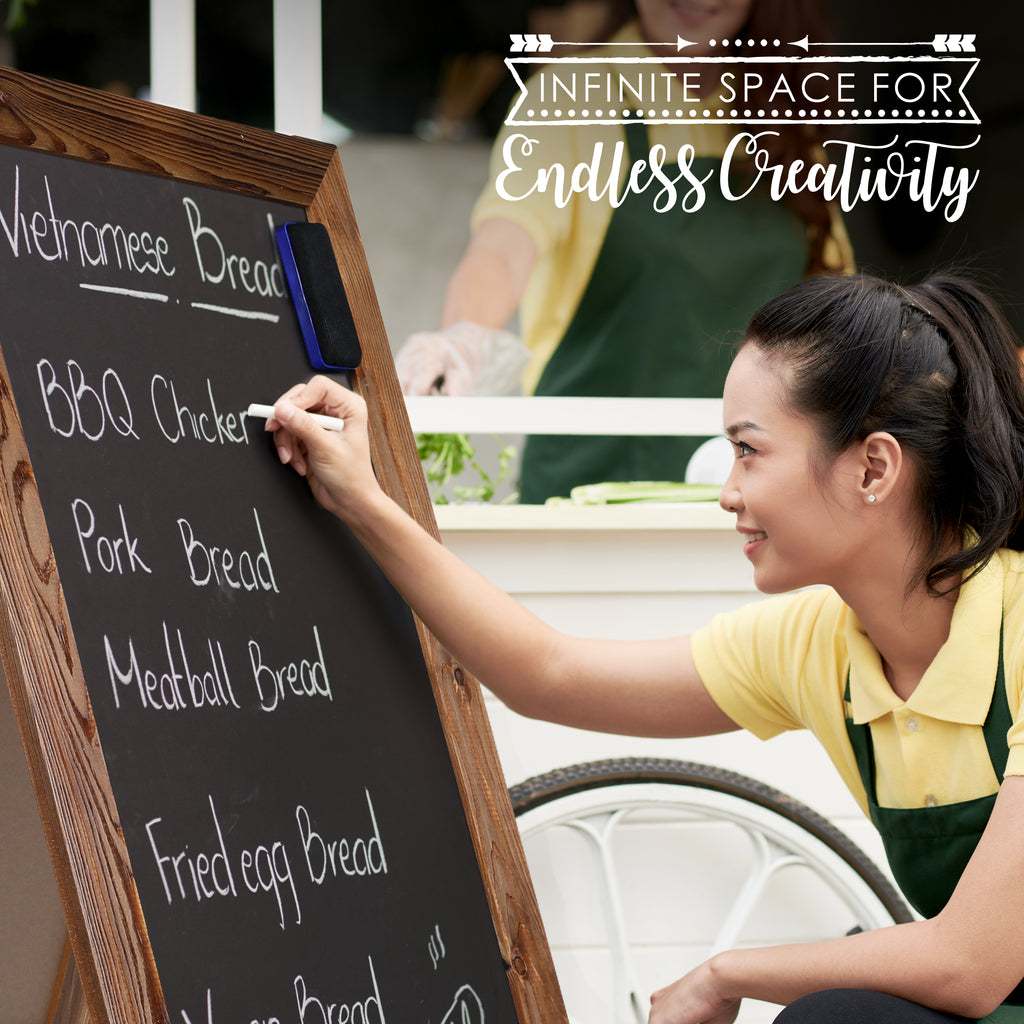 Chalkboard A-frame easel for cafes, weddings & storefronts