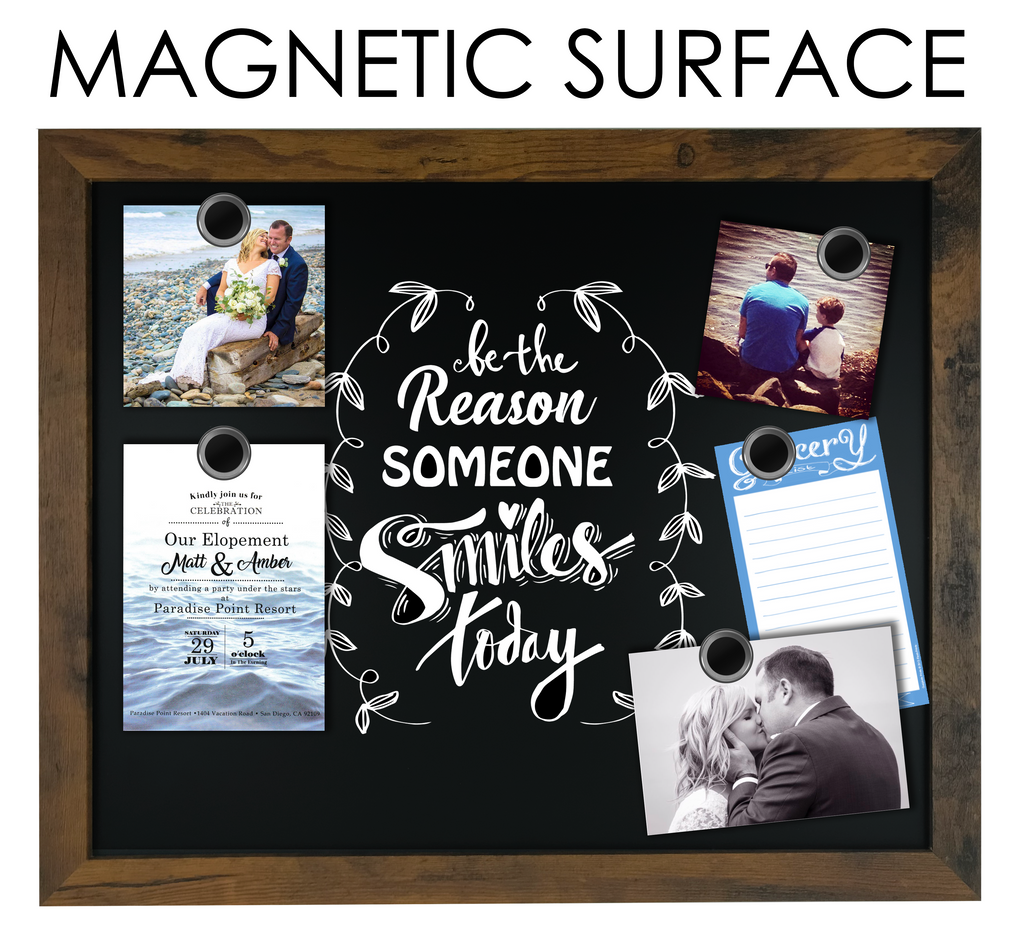 Rustic magnetic chalkboard
