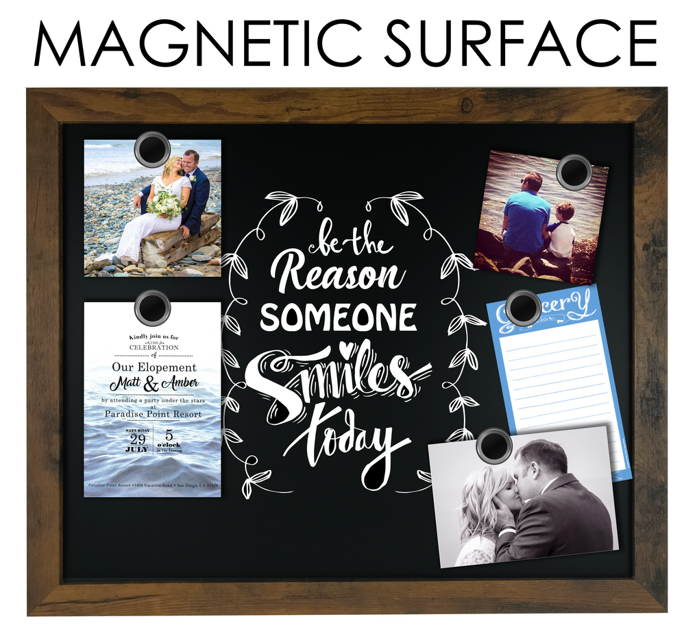 Rustic magnetic chalkboard