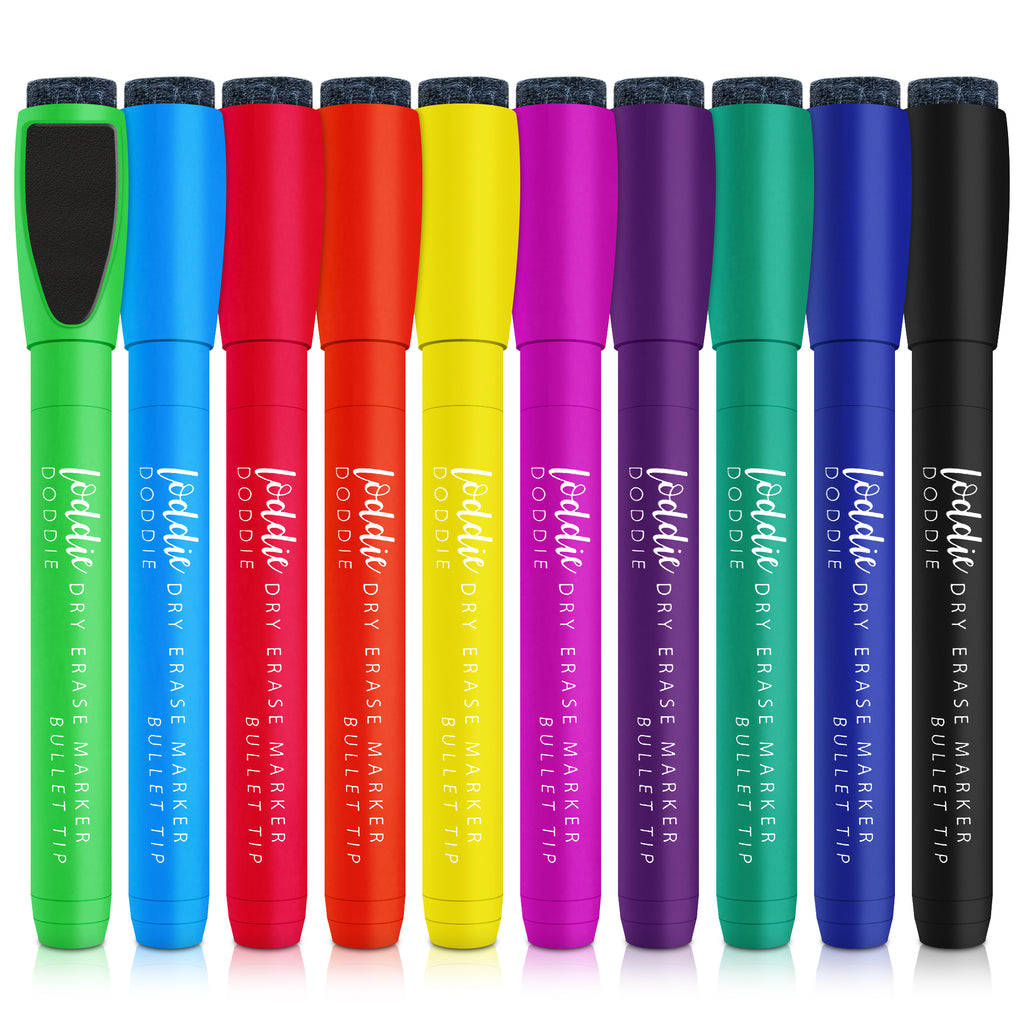 10ct Magnetic Dry Erase Markers with Eraser Caps (9)