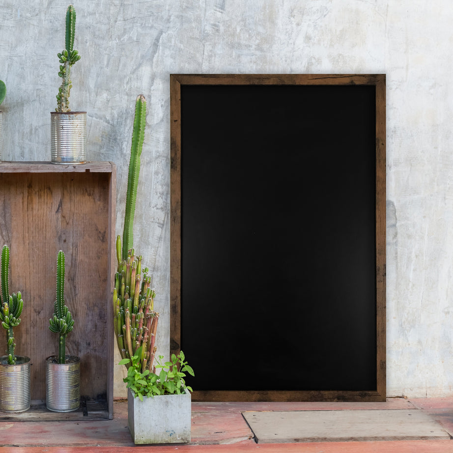 Rustic magnetic chalkboard