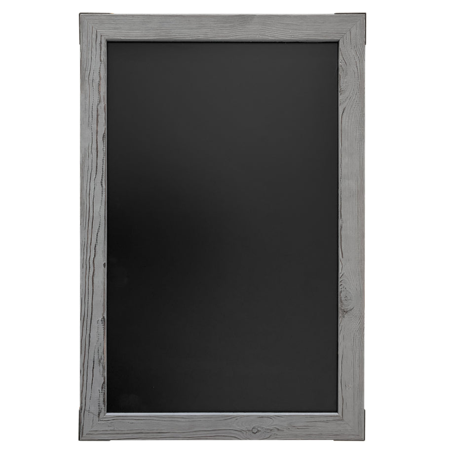 20x30 Gray Wood magnetic chalkboard