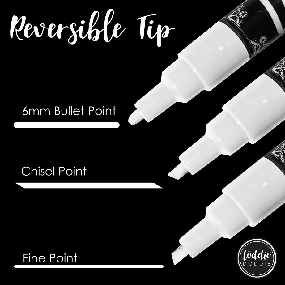 Bright White chalk markers