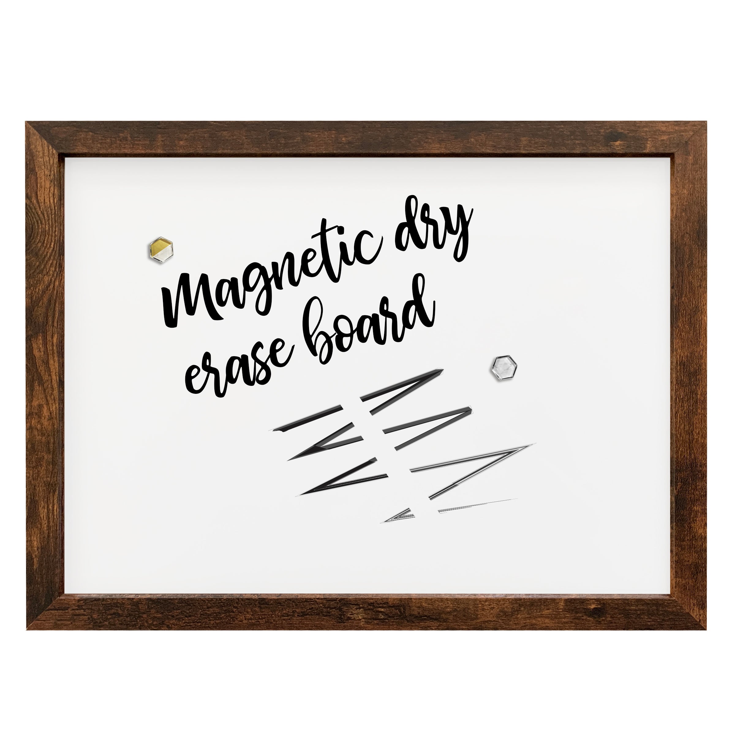 18x24 Rustic Framed Magnetic White Board