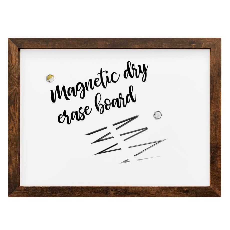 18x24 Rustic Framed Magnetic White Board