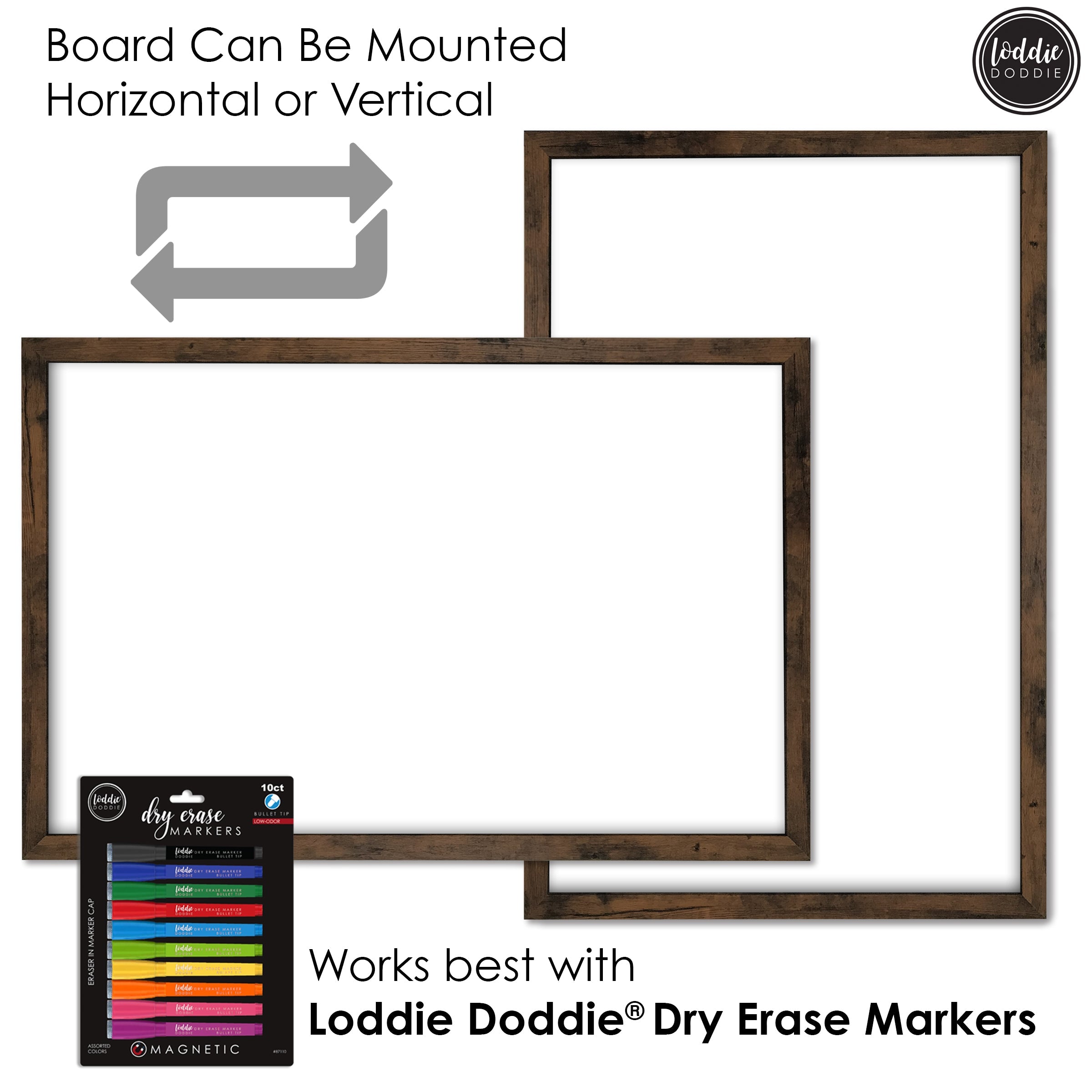 24x36 Rustic magnetic dry erase board