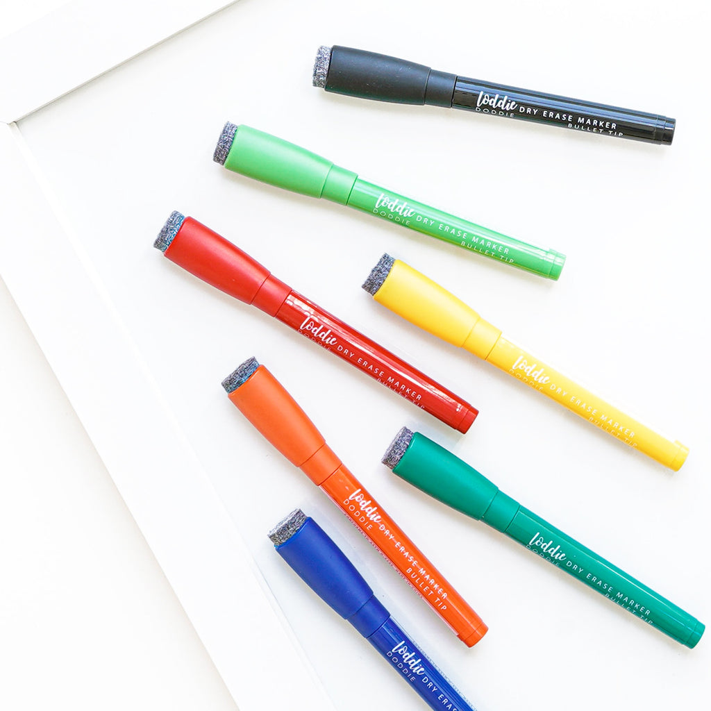 10ct Magnetic Dry Erase Markers with Eraser Caps (10)