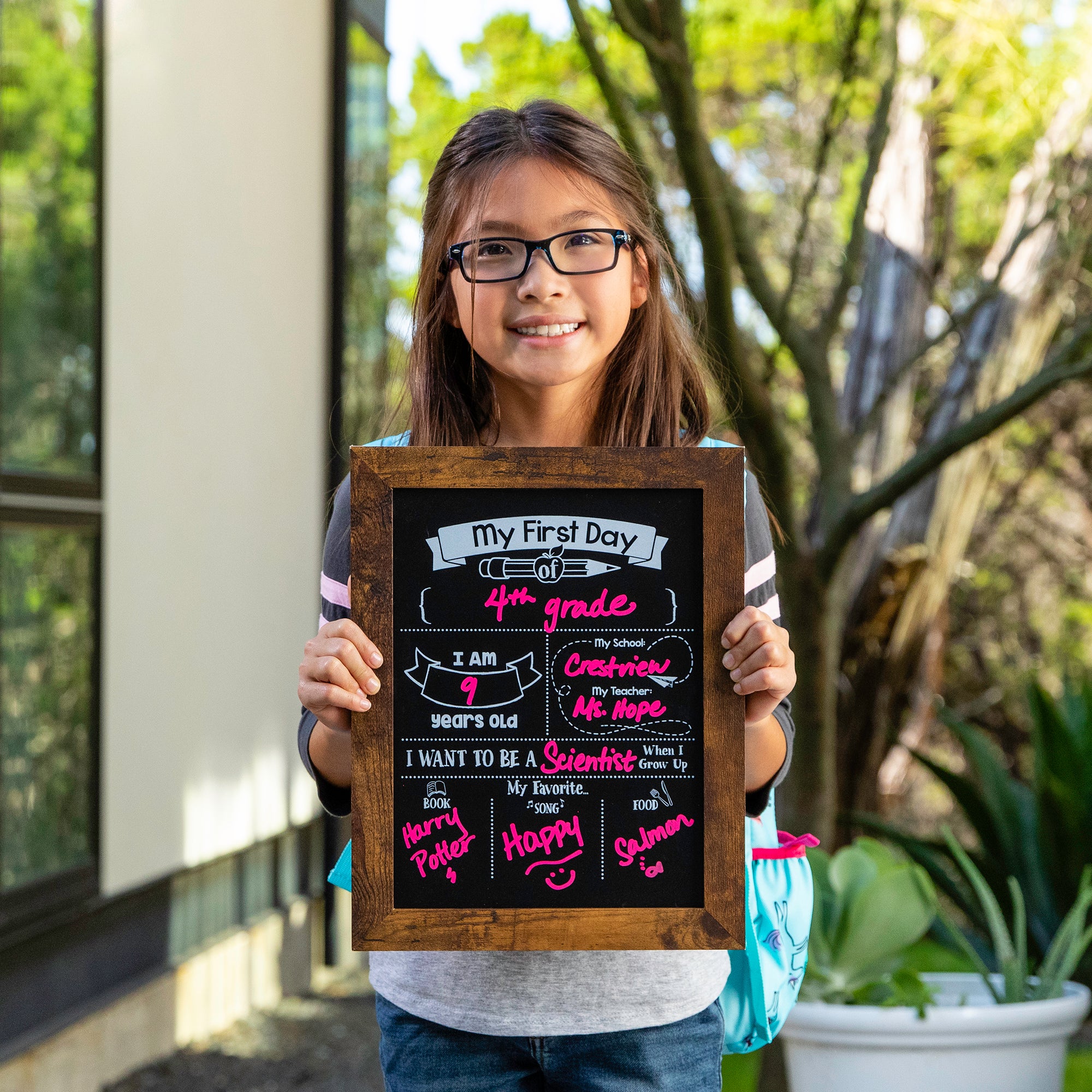 Loddie Doddie chalkboard — Wood frame