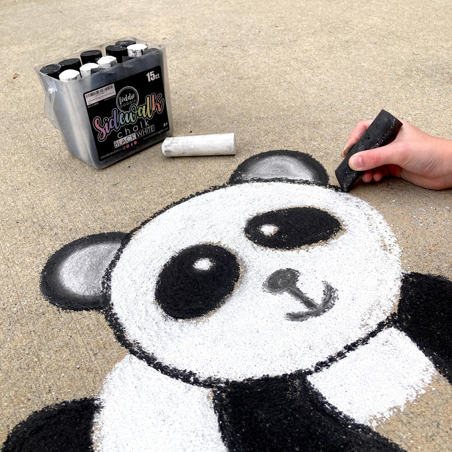 Loddie Doddie black & white sidewalk chalk