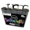 15CT BLACK AND WHITE SIDEWALK CHALK