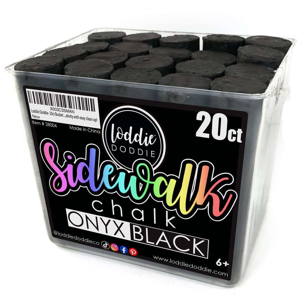 20ct Onyx Black Sidewalk Chalk