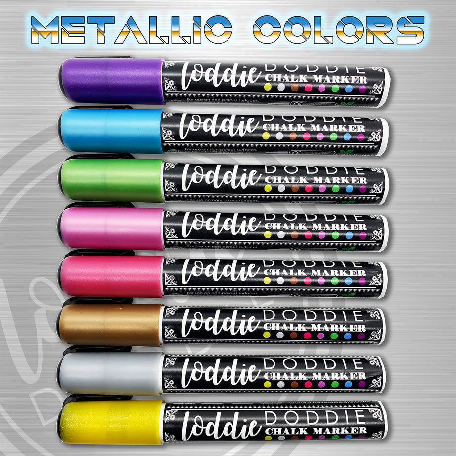 8-count metallic chalk markers