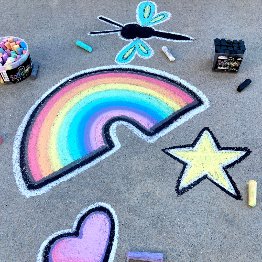 Loddie Doddie sidewalk chalk — outdoor sidewalk & driveway play