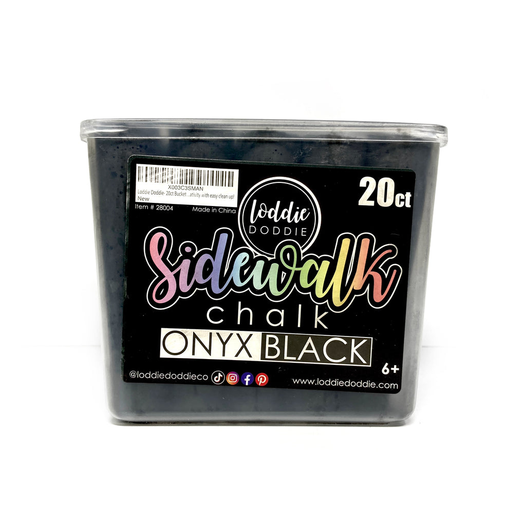 Loddie Doddie sidewalk chalk — Onyx Black