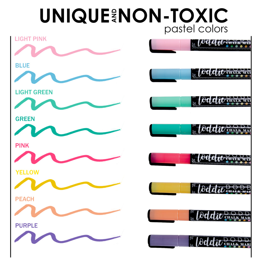 8-count macaron pastel chalk markers