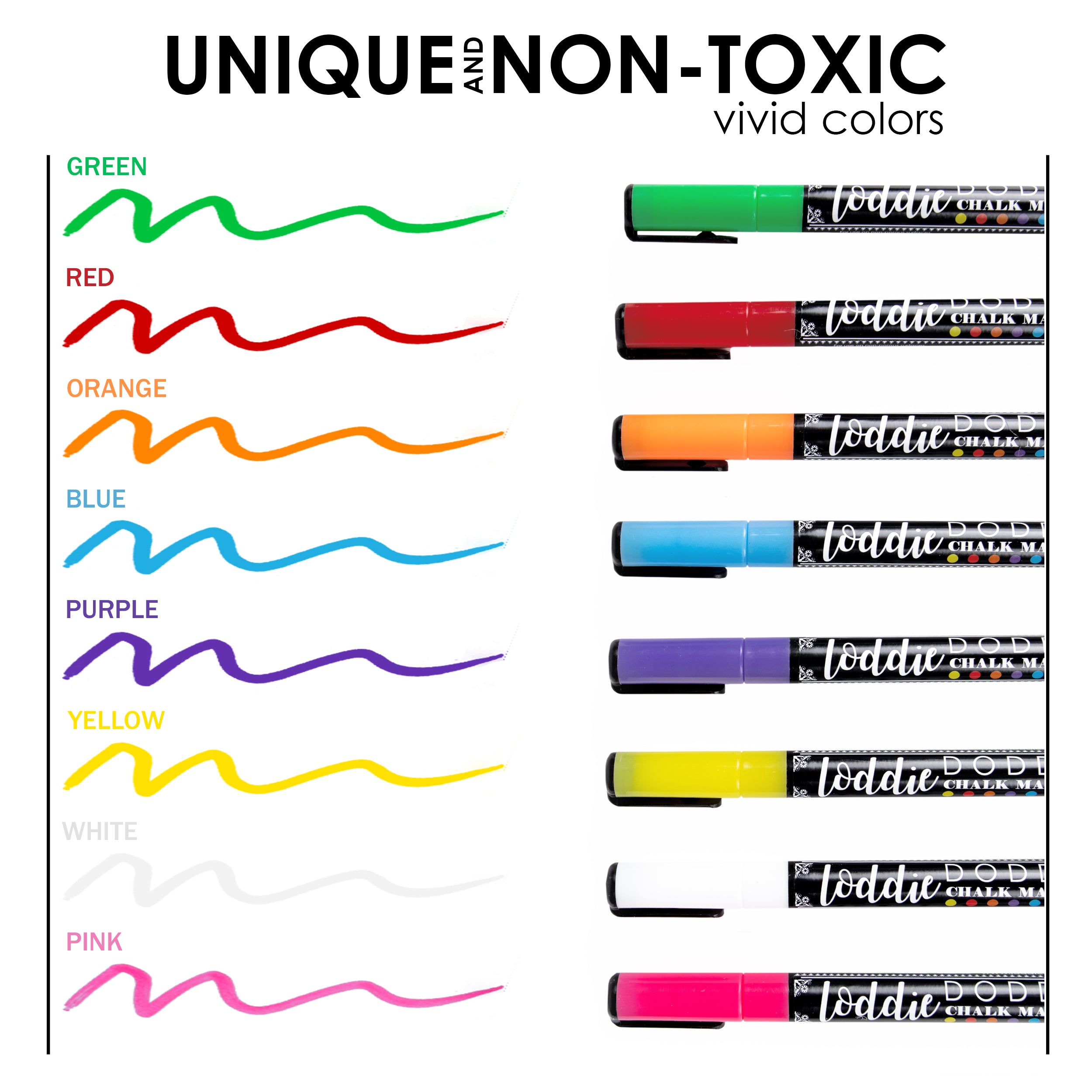 8-count vivid chalk markers