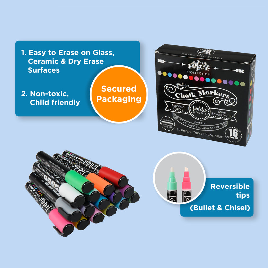 16ct Chalk Markers- Artists Assortment (9)